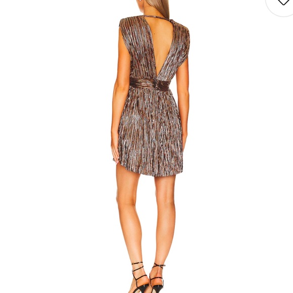 Marissa bronze shimmer mini dress - Picture 5 of 14